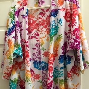 Large White Tropical Lisa Frank Lularoe Lindsay